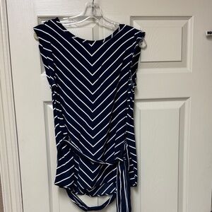 Loft striped tie top